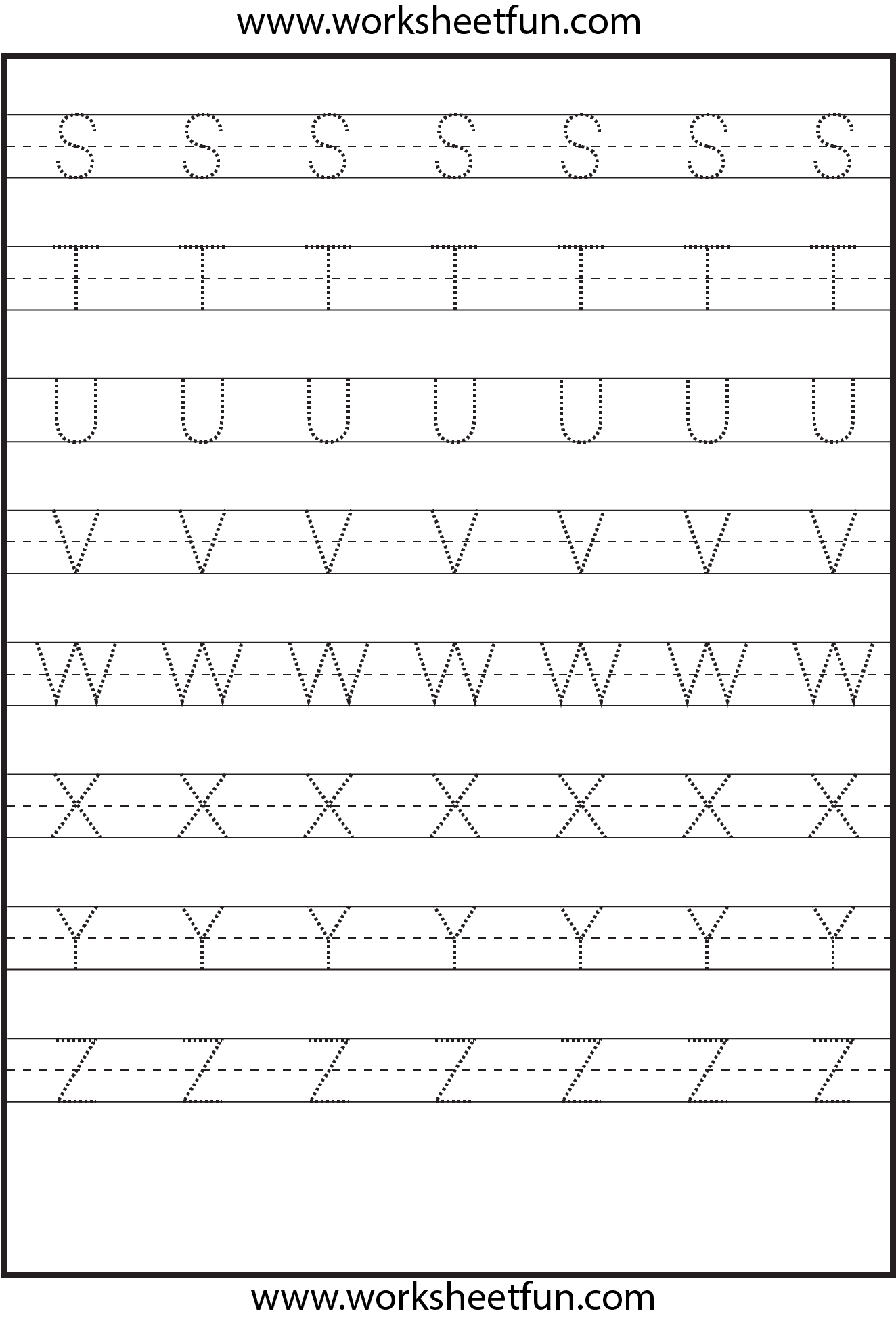 Tracing – Uppercase Letters – Capital Letters – 3 Worksheets regarding Alphabet Tracing Uppercase