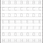 Tracing – Uppercase Letters – Capital Letters – 3 Worksheets With Regard To Letter Tracing Homework