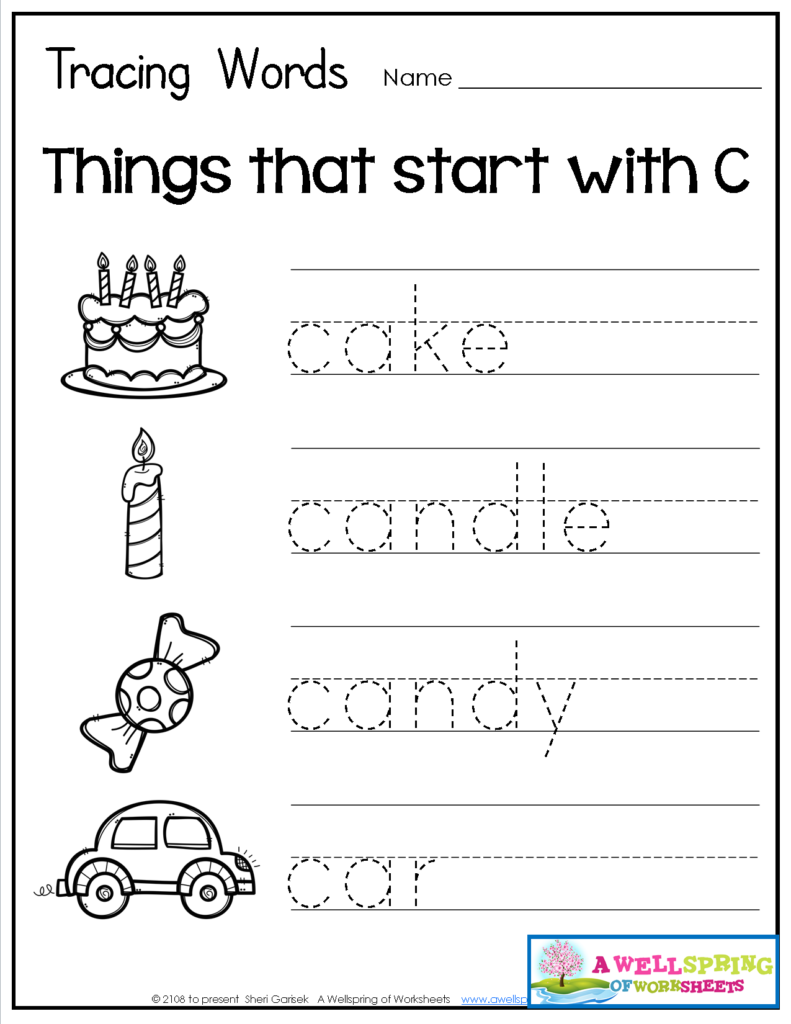 Tracing Words   Things That Start With A Z Worksheets These