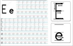 Tracing Worksheet -Ee Stock Vector. Illustration Of Easy throughout Alphabet Tracing Letter E