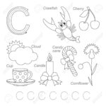 Tracing Worksheet For Children. Full English Alphabet From A.. Throughout Letter C Worksheets Free