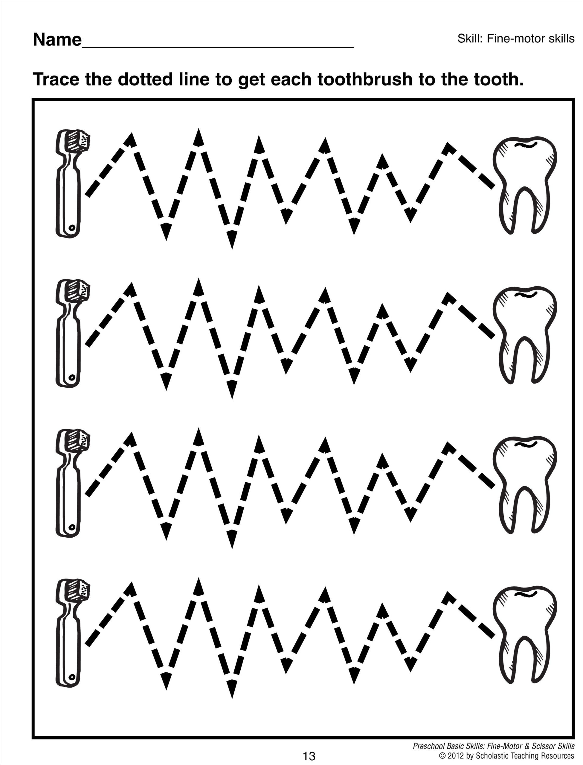 Tracing Zig Zag Lines Preschool Basic Skills Fine Motor And for Tracing Name George