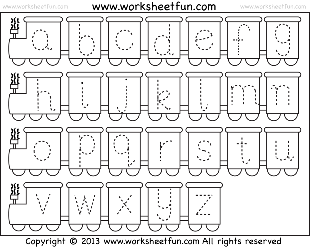 Tracing Small Letters Train 1 (1823×1464) | Tracing Within Alphabet Worksheets For Reception