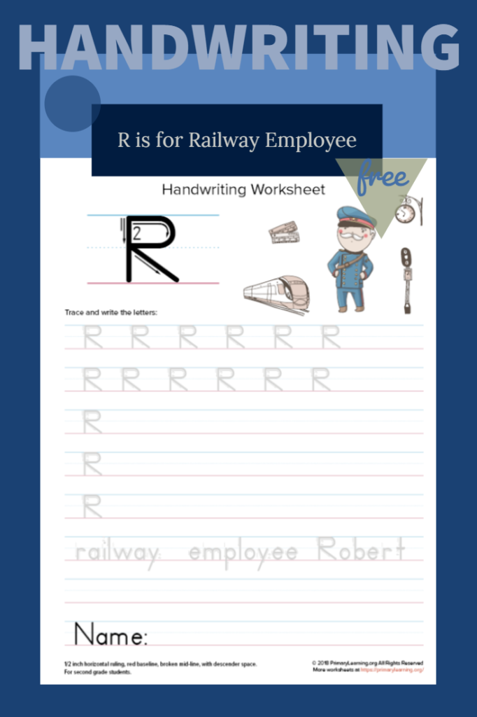 Uppercase Letter R Worksheet | Handwriting Worksheets With Tracing Name Robert
