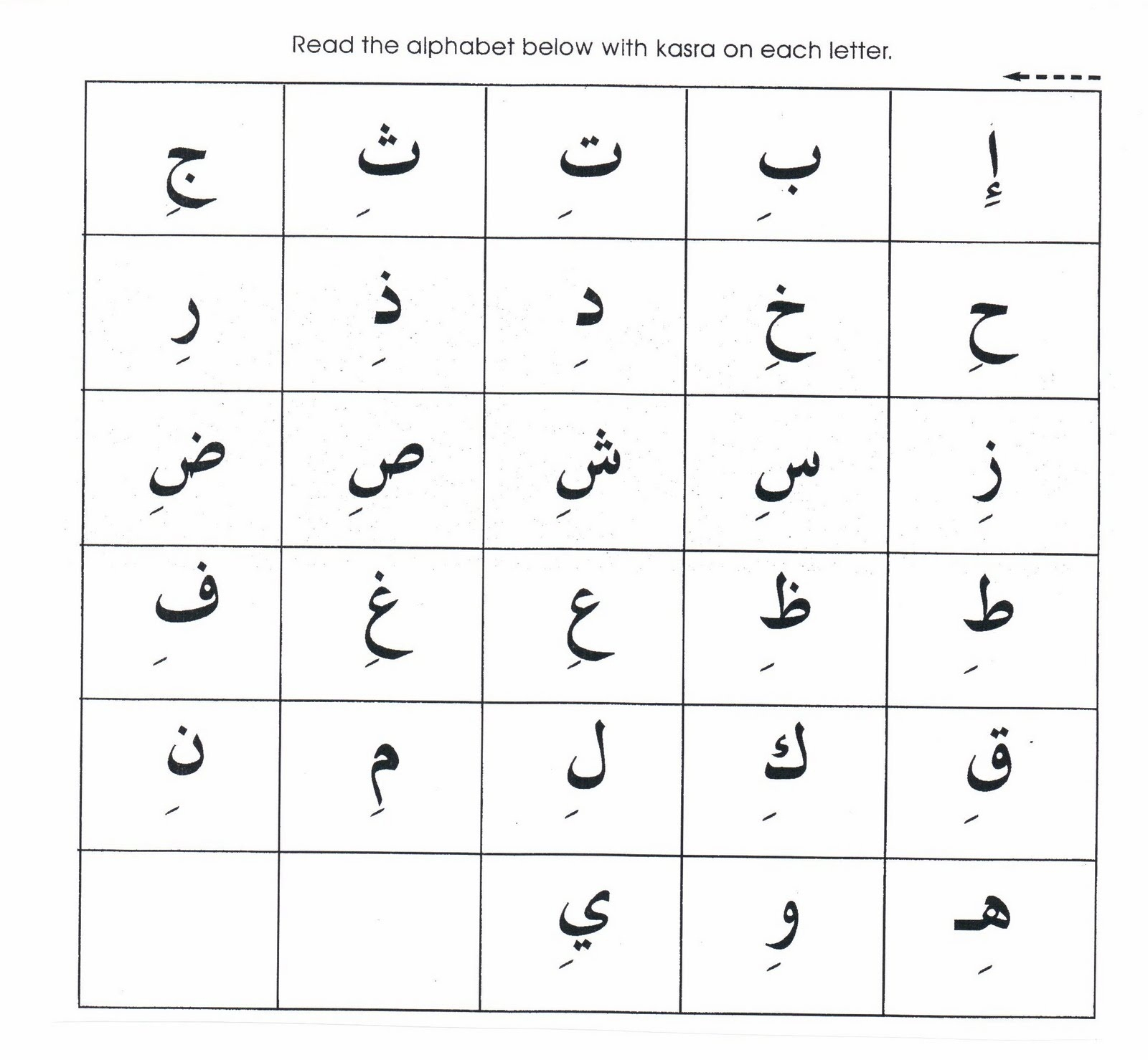 Urdu Tracing Worksheets Seprate Wprds | Printable Worksheets
