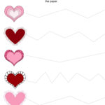 Valentine Trace Cut Printables School Activities Preschool