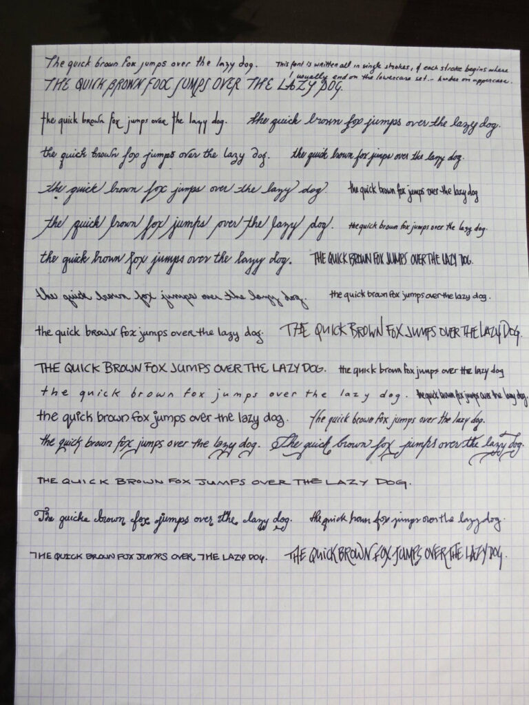 Woops! After I Posted That Last Handwriting Sample, A Few