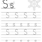 Worksheet ~ 1Print Preschool Handwriting Tracingnoarrows19 1 With Letter S Worksheets Free Printables