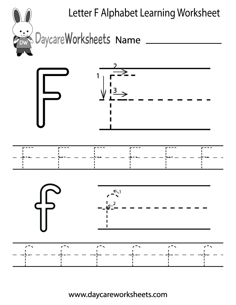 Worksheet ~ Alphabet Learning Printables For Kids Free within Letter F Tracing Worksheets Pdf