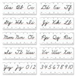Worksheet ~ Alphabet Line Cursive Handwriting Bulletin Board