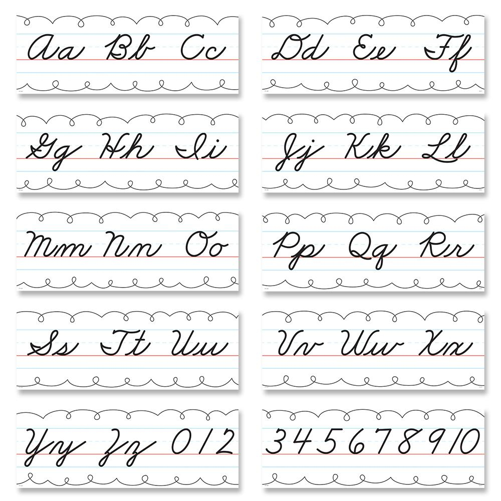 Worksheet ~ Alphabet Line Cursive Handwriting Bulletin Board