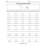Worksheet ~ Alphabet Tracing Printables Numbers Worksheets Regarding Letter S Tracing Worksheets Pdf