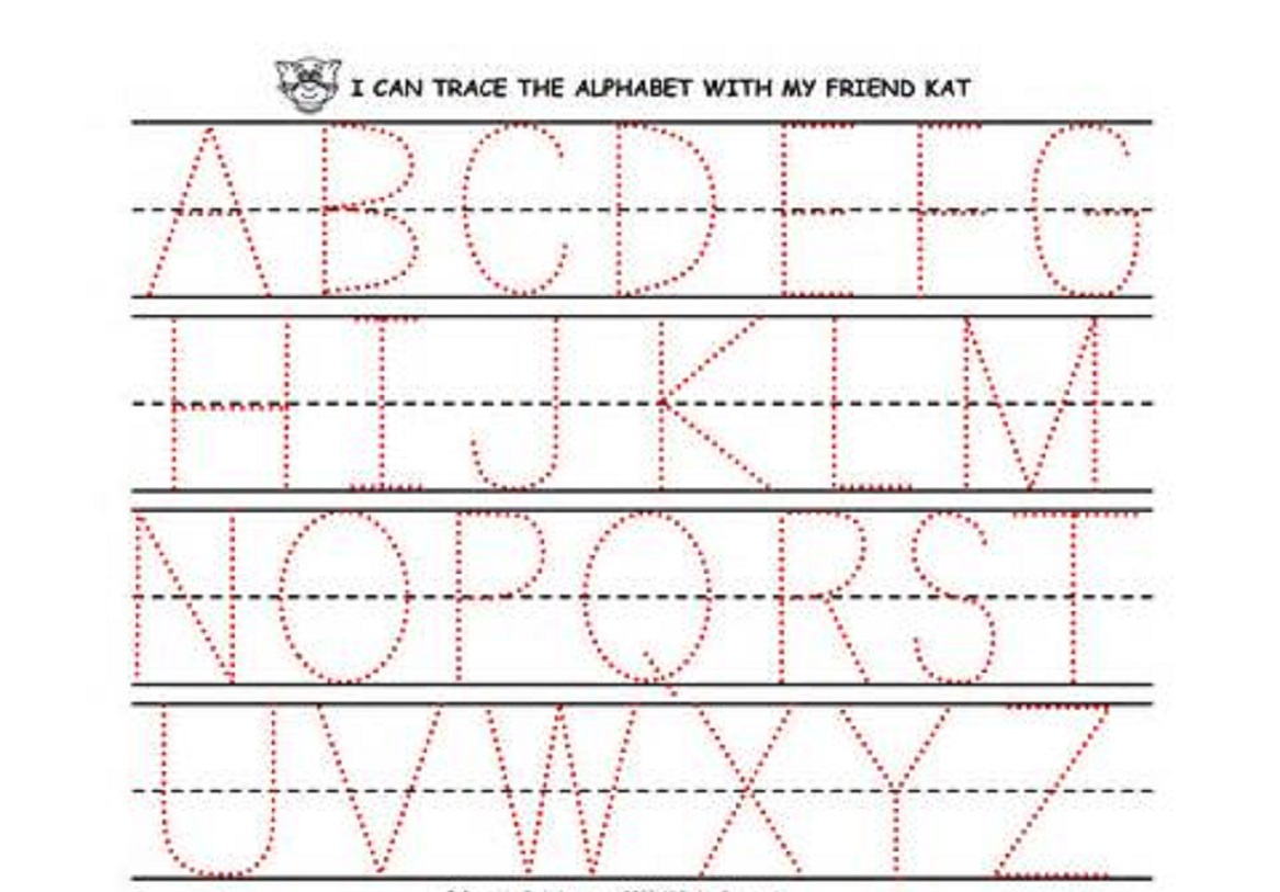 Worksheet ~ Alphabet Tracing Worksheets For Kindergarten Pdf