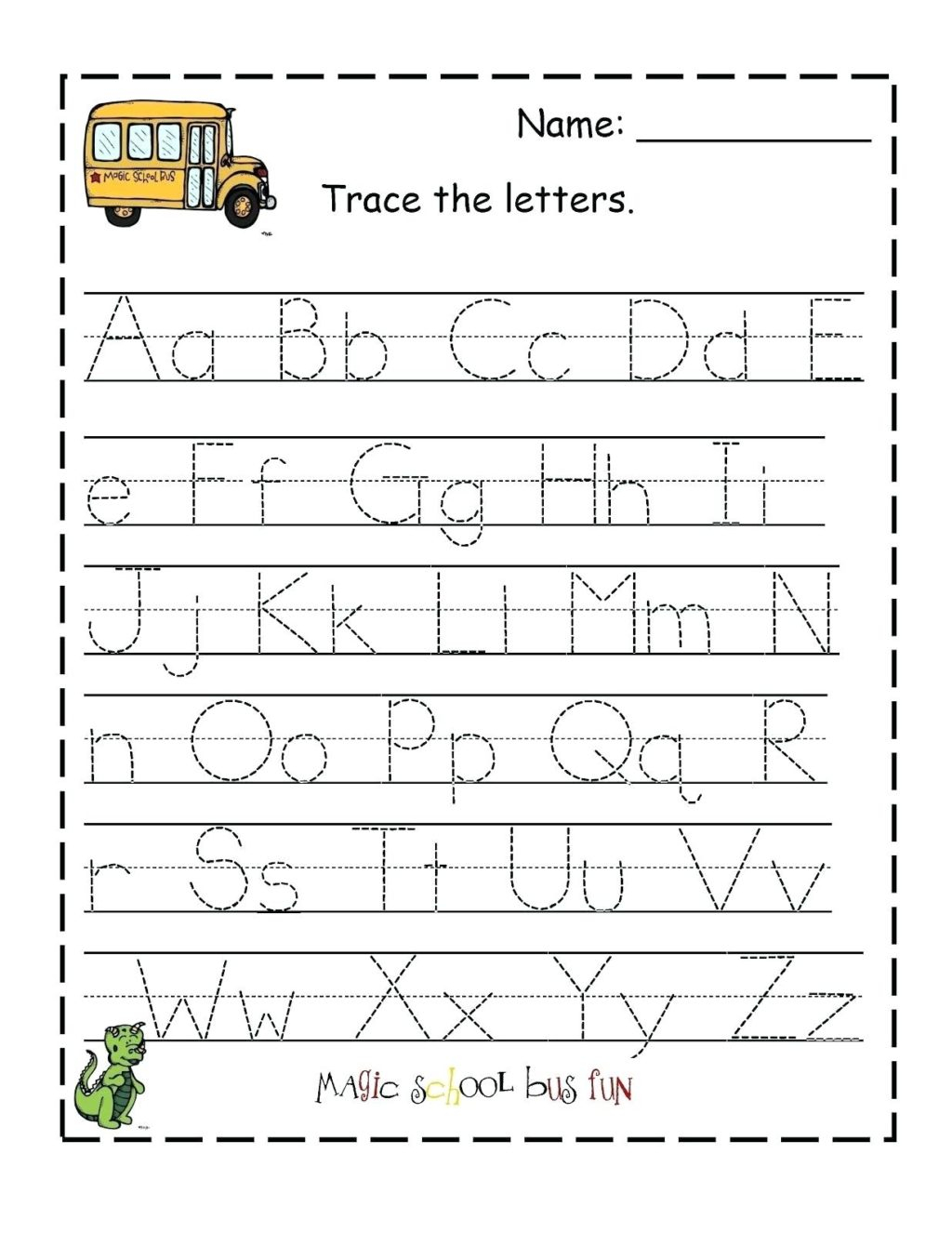 Worksheet ~ Alphabetce Sheets For Kids Custom Free within Make A Name Tracing Sheet