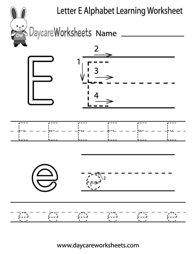 Worksheet ~ Astonishing Alphabet Learningrintables For Kids within Letter Worksheets E