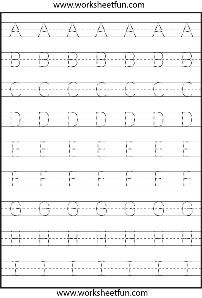 Worksheet ~ Astonishing Alphabet Tracing Practice Sheets