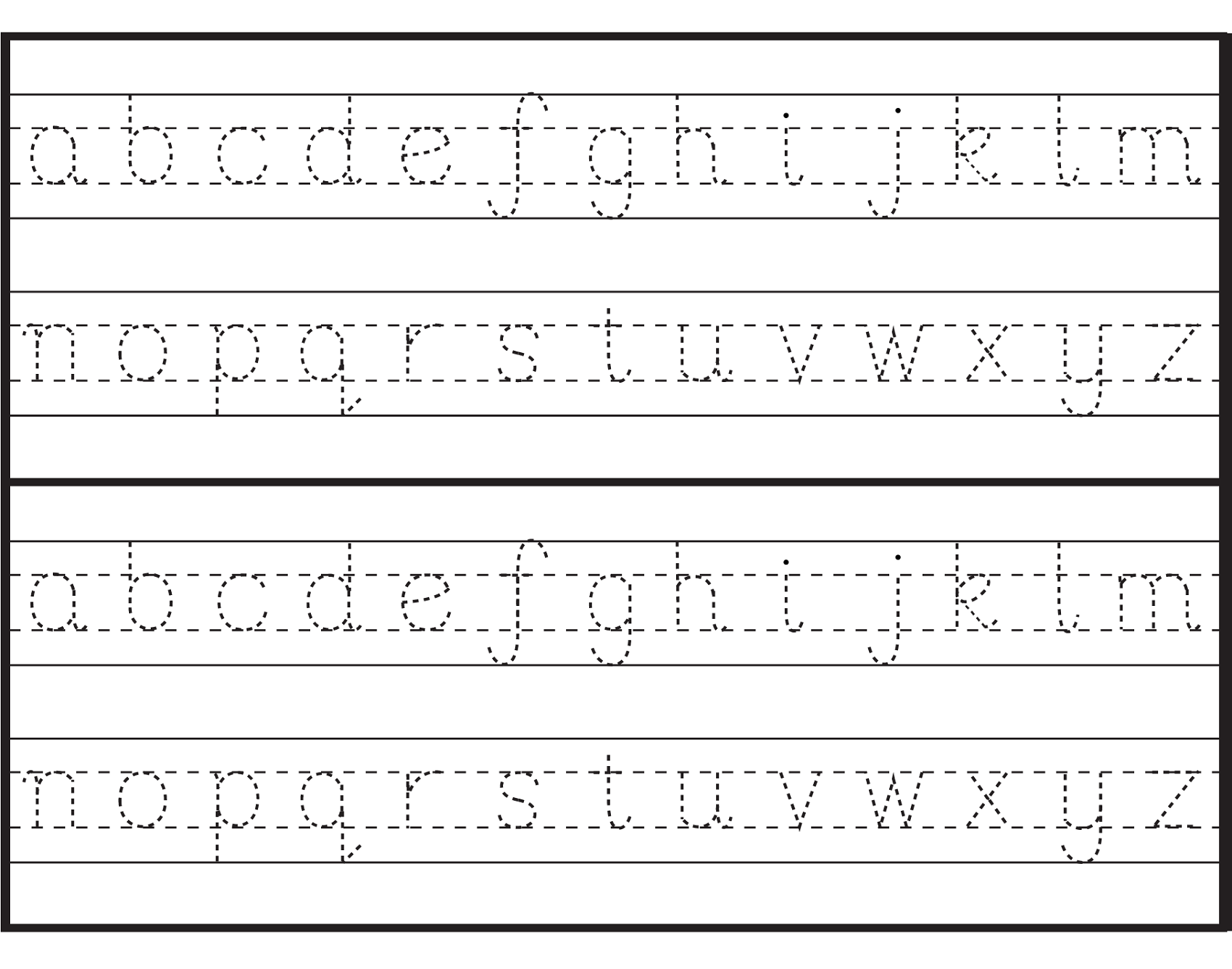 Worksheet ~ Blank Alphabetritingorksheet Free Sheets For pertaining to Alphabet Tracing Activities