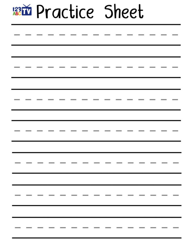 Worksheet ~ Blank Pageactice Handwriting Letter Downloads Tv For Name Tracing Worksheet With Blank Lines