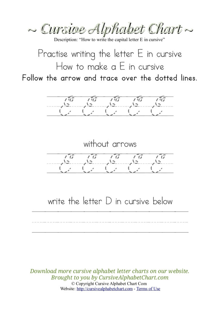 Worksheet ~ Cursive Alphabet Tracing Chartsor Kidsree