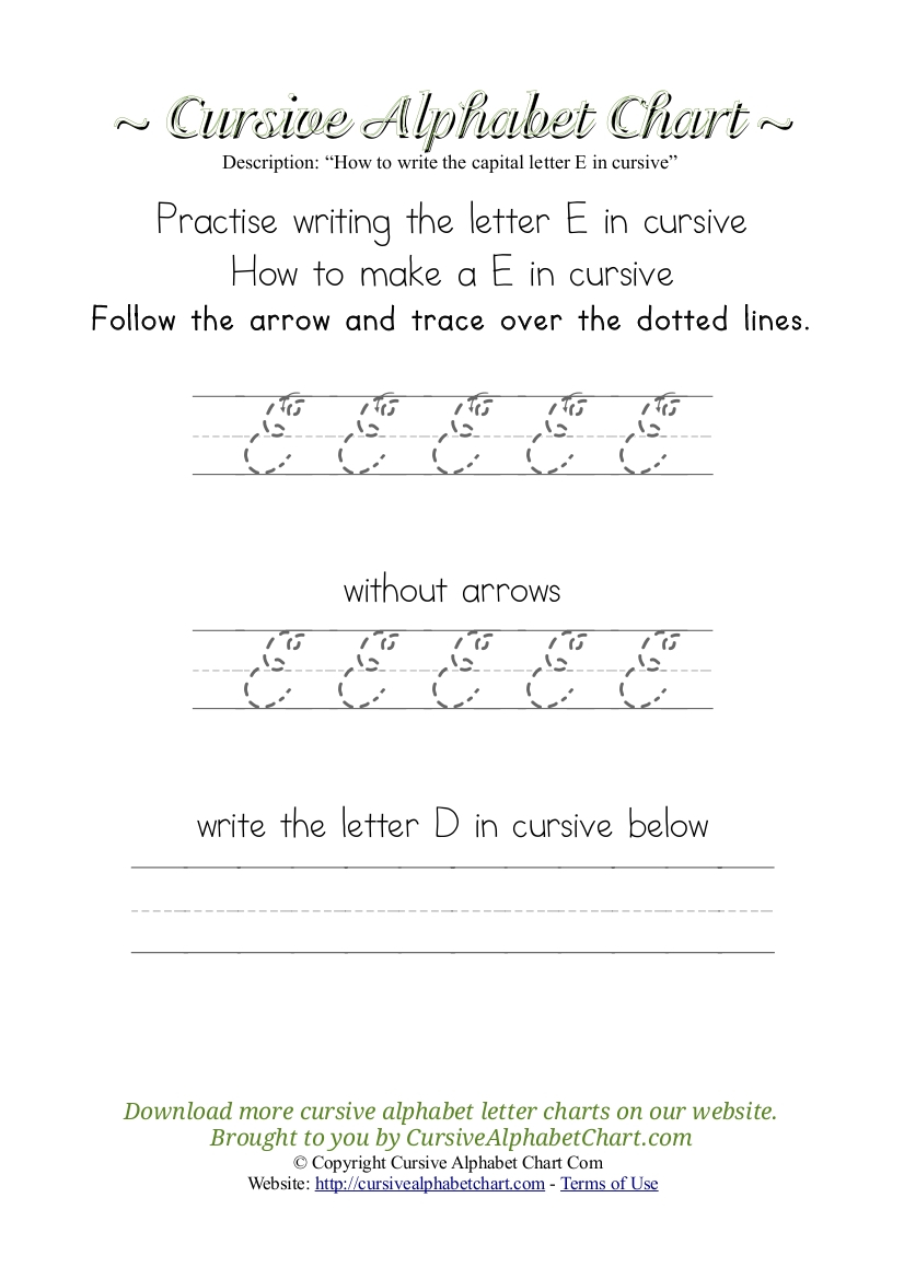 Worksheet ~ Cursive Alphabet Tracing Chartsor Kidsree