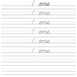 Worksheet ~ Cursive Handwriting Number Tracingts Supplyme