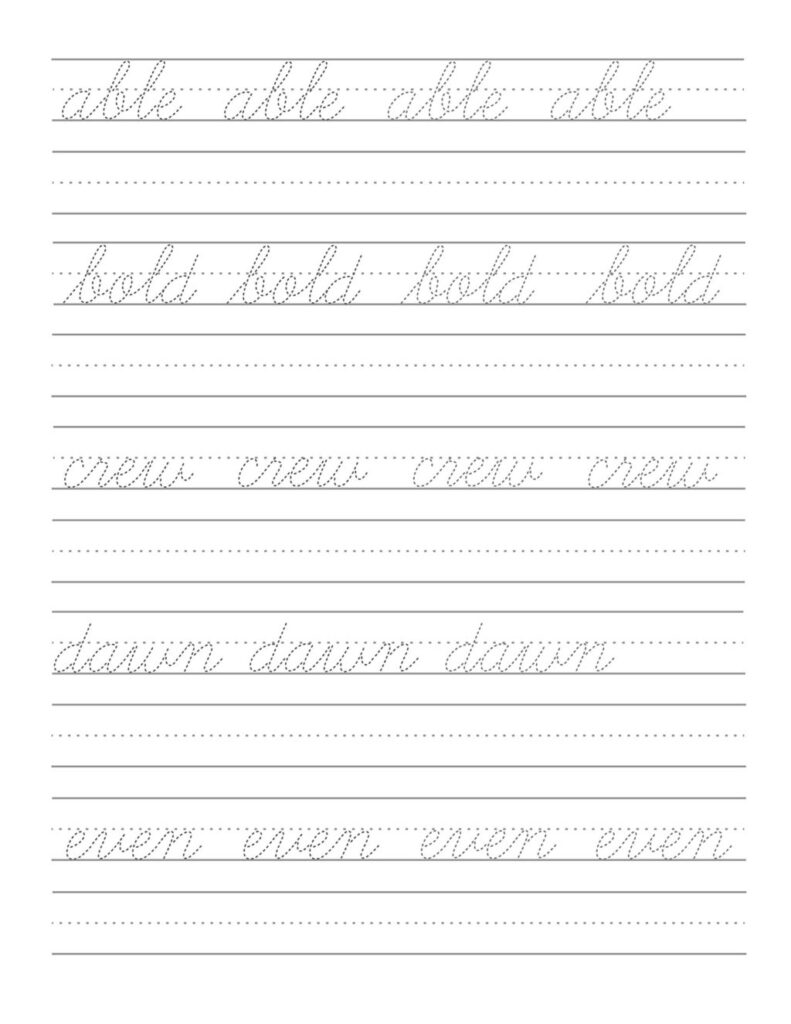 Worksheet ~ Cursive Letters Practice For Phonics Games Ks1