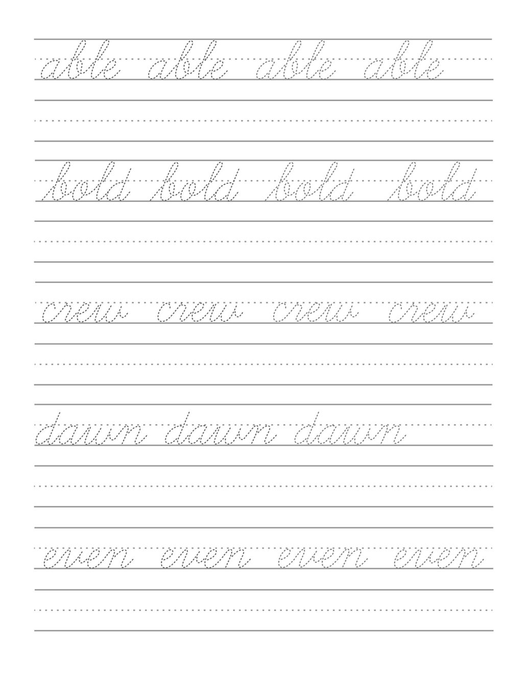 Worksheet ~ Cursive Letters Practice For Phonics Games Ks1