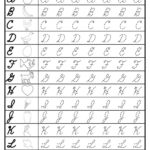 Worksheet ~ Cursive Uppercase Letter Tracing Worksheets