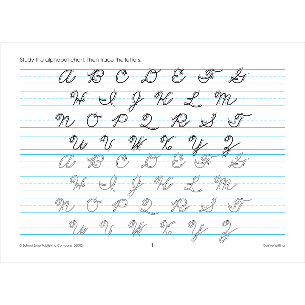 Worksheet ~ Cursive Writing Alphabet Template Printable