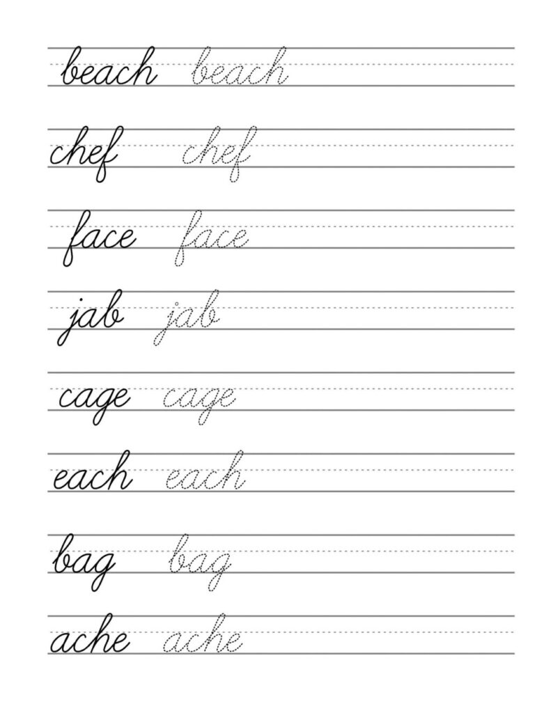 Worksheet ~ Cursive Writing Templates Barka Practice Online