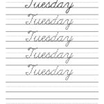 Worksheet ~ Cursivendwriting Worksheets Days Of The Week