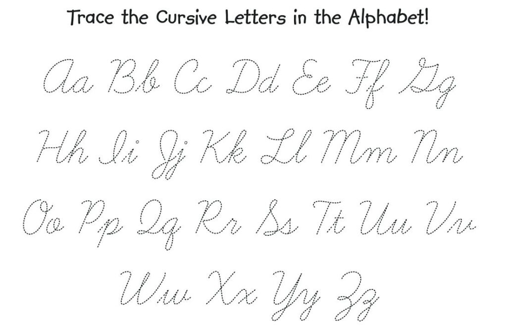 Worksheet ~ Free Printable Cursive Alphabet Worksheets For