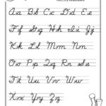Worksheet ~ Free Printable Cursive Handwriting Alphabet