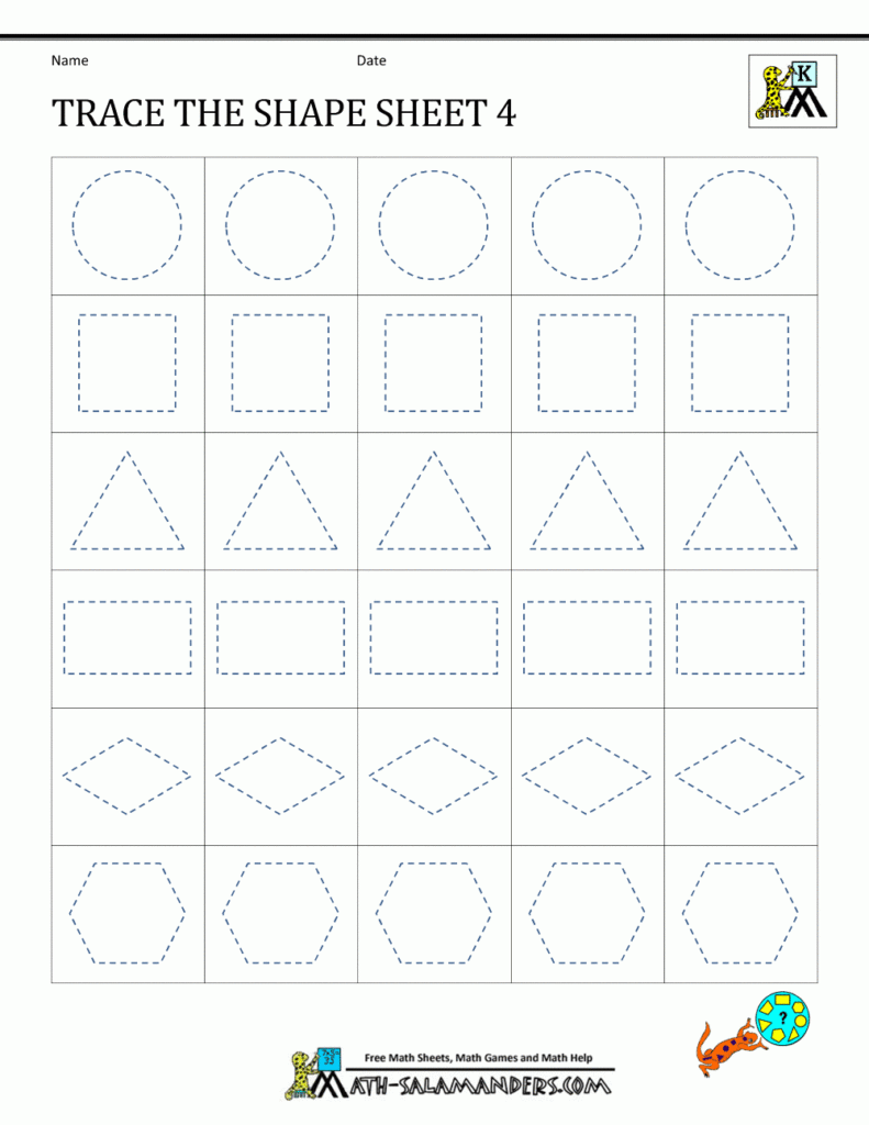 Worksheet ~ Geometry Worksheets For Kindergarten Trace The Worksheet ~ Geometry Worksheets For Kindergarten Trace The