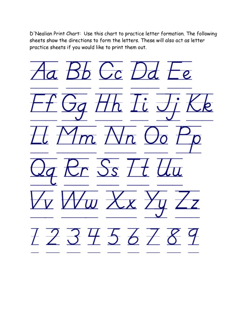 Worksheet ~ Handwriting Practice Worksheets Dnealian inside D'nealian Alphabet Tracing Worksheets