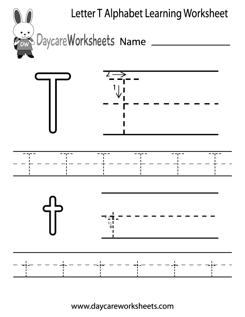Worksheet ~ K Worksheets Forhool Free Printable Letter T intended for Alphabet T Worksheets