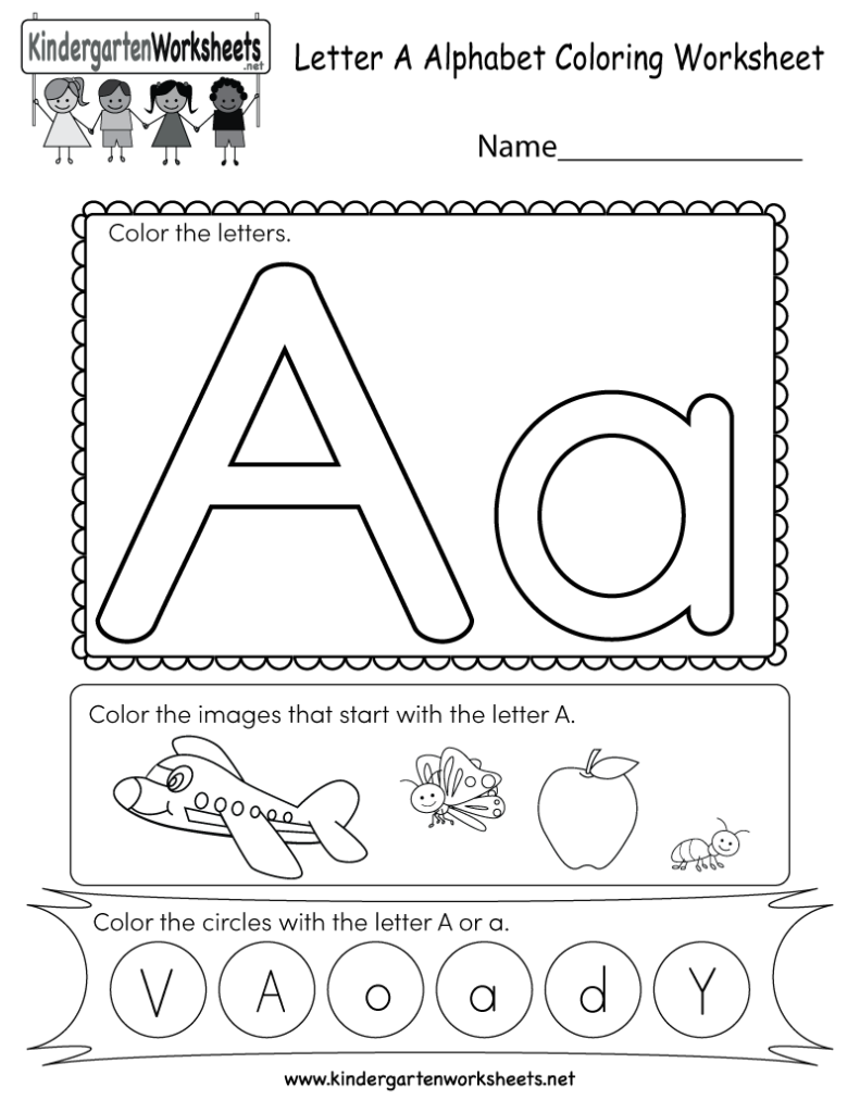 Worksheet ~ Kindergarten Letter Worksheets Worksheet Ideas Intended For A Letter Worksheets