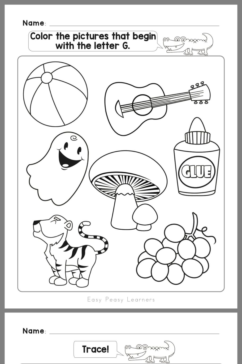 Worksheet ~ Kindergarten Worksheets First Grade Printable inside Letter G Worksheets For First Grade