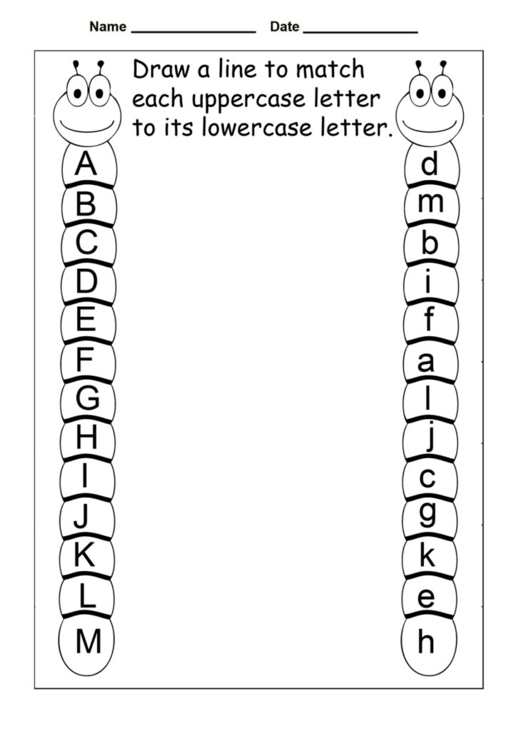 Worksheet ~ Kindergarten Worksheets Free Matching Alphabet Regarding Alphabet Worksheets Tes
