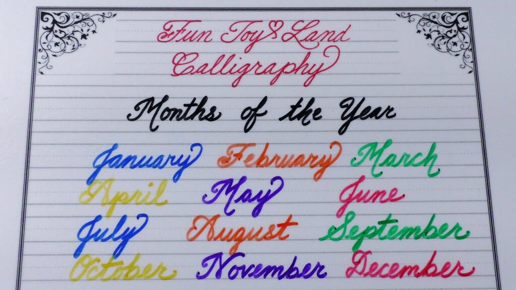 Worksheet ~ Learn To Write Months Of The Year Insive For Worksheet ~ Learn To Write Months Of The Year Insive For