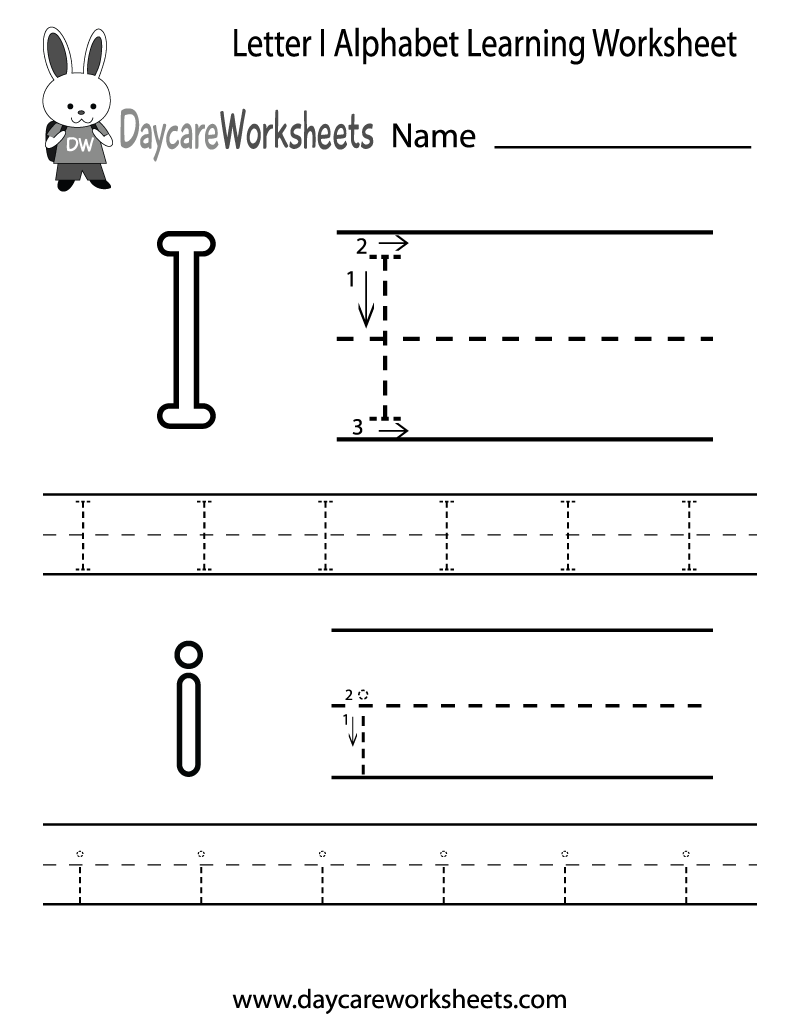 Worksheet ~ Letter I Alphabet Learning Worksheet Printable regarding Letter I Printable Worksheets