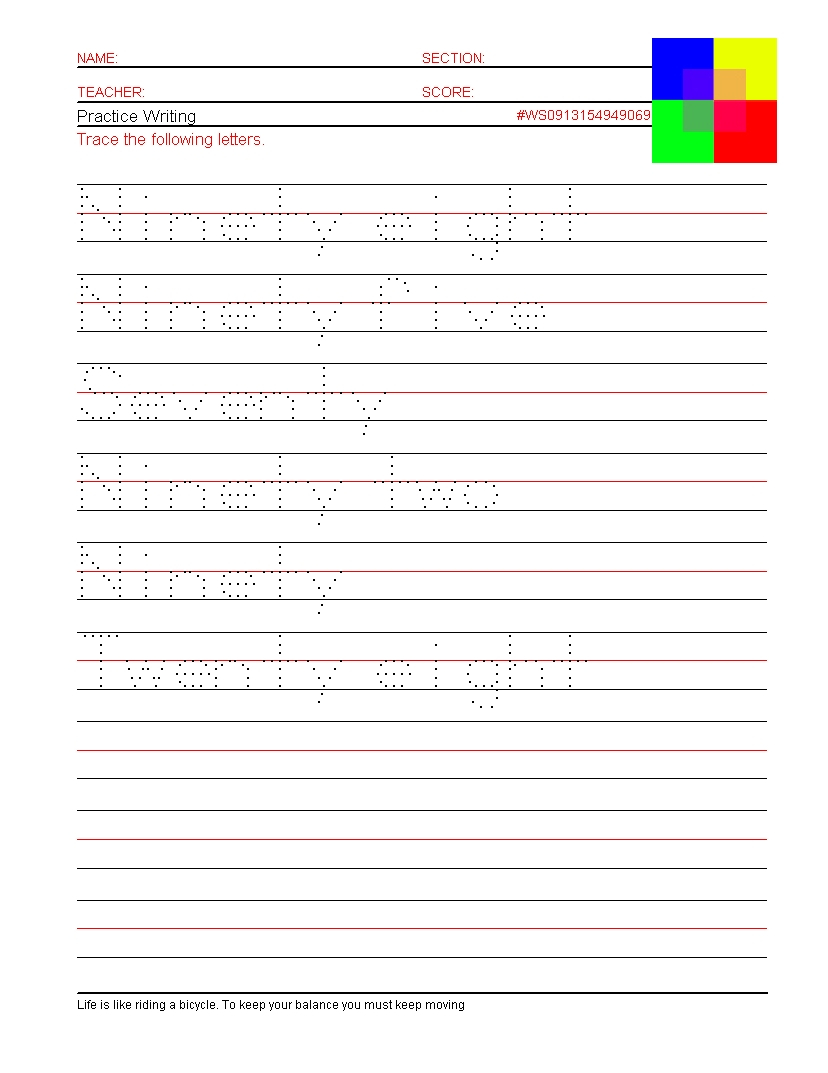 Worksheet Maker Hand Writing Handwriting Free Tracing