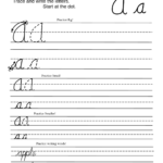 Worksheet ~ Marvelous Printable Cursive Alphabet Worksheets