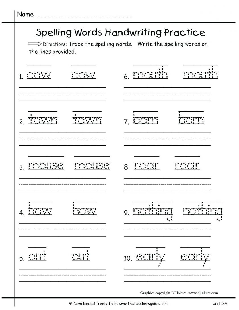 Worksheet Name Handwritingractice For Kindergarten regarding Free Name Tracing Handwriting Worksheets