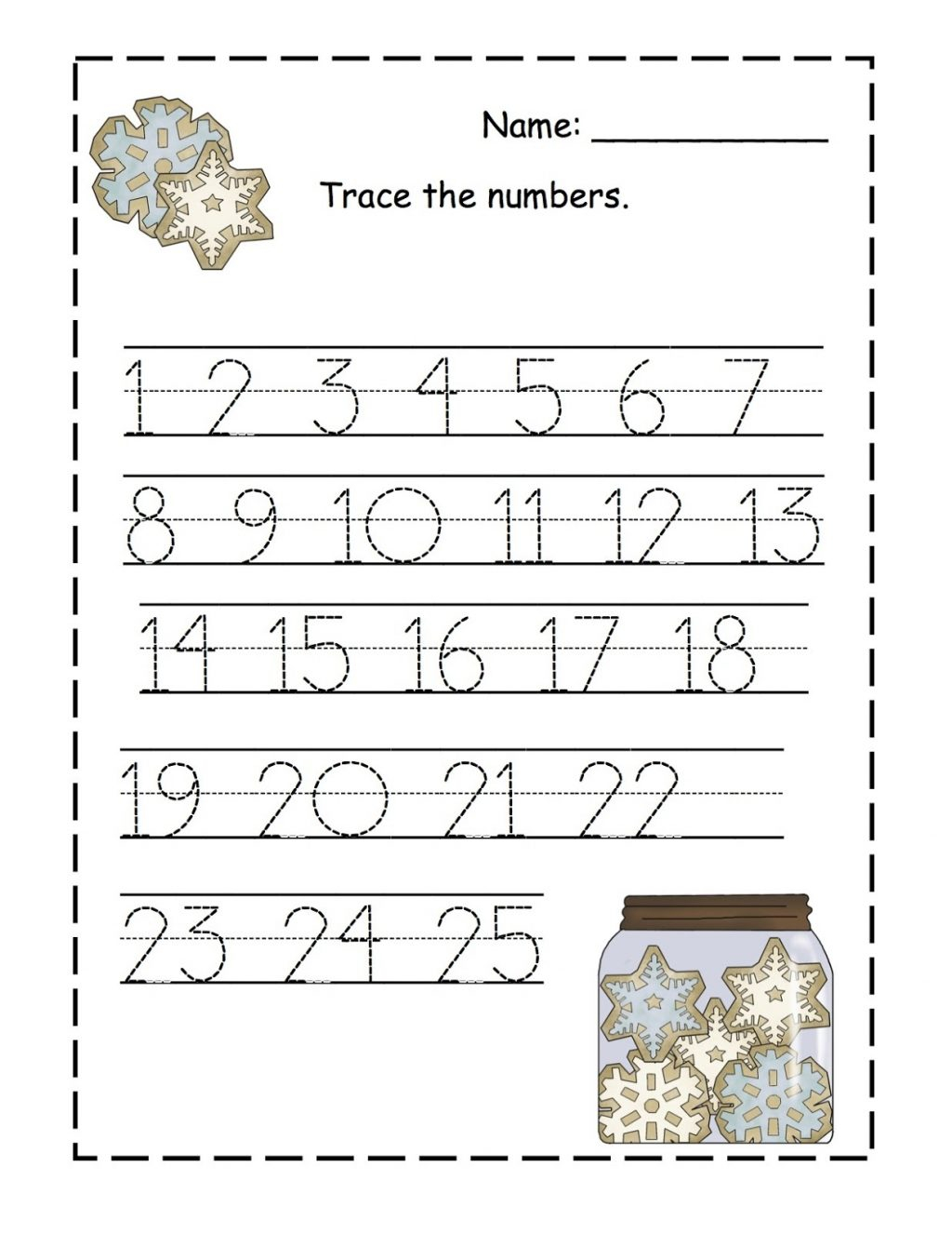 Worksheet ~ Number Tracing And Writing Worksheet For