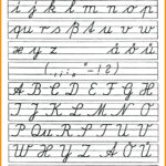 Worksheet ~ Practice Cursive Alphabet