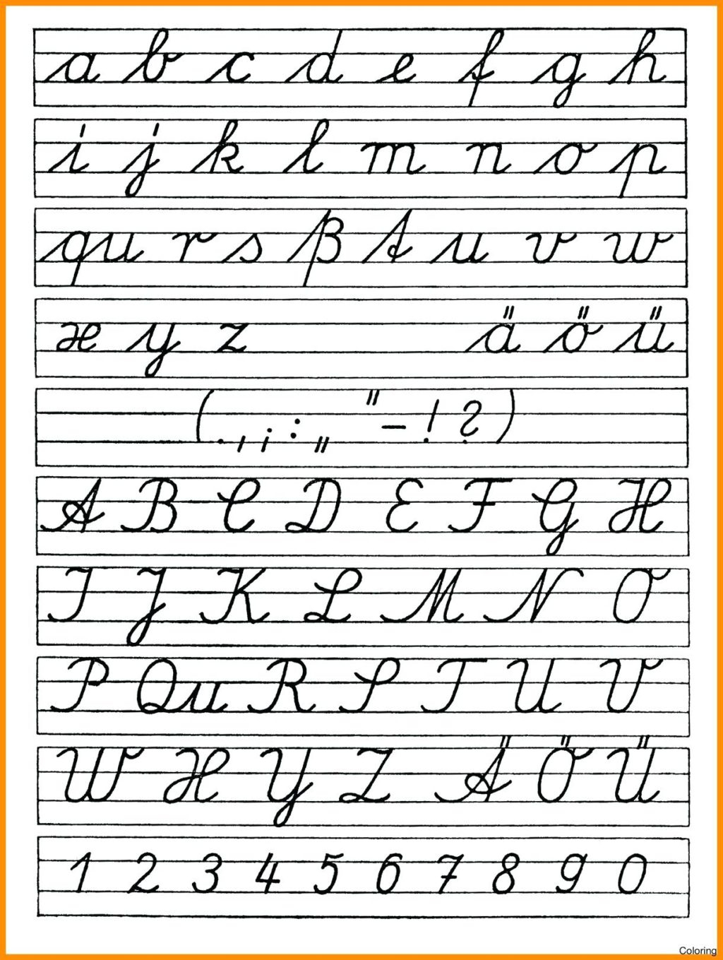 Worksheet ~ Printable Cursive Letters Coloring Pages