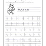 Worksheet ~ Remarkable Free Name Tracing Worksheets Photo Regarding Alphabet Tracing Letter H
