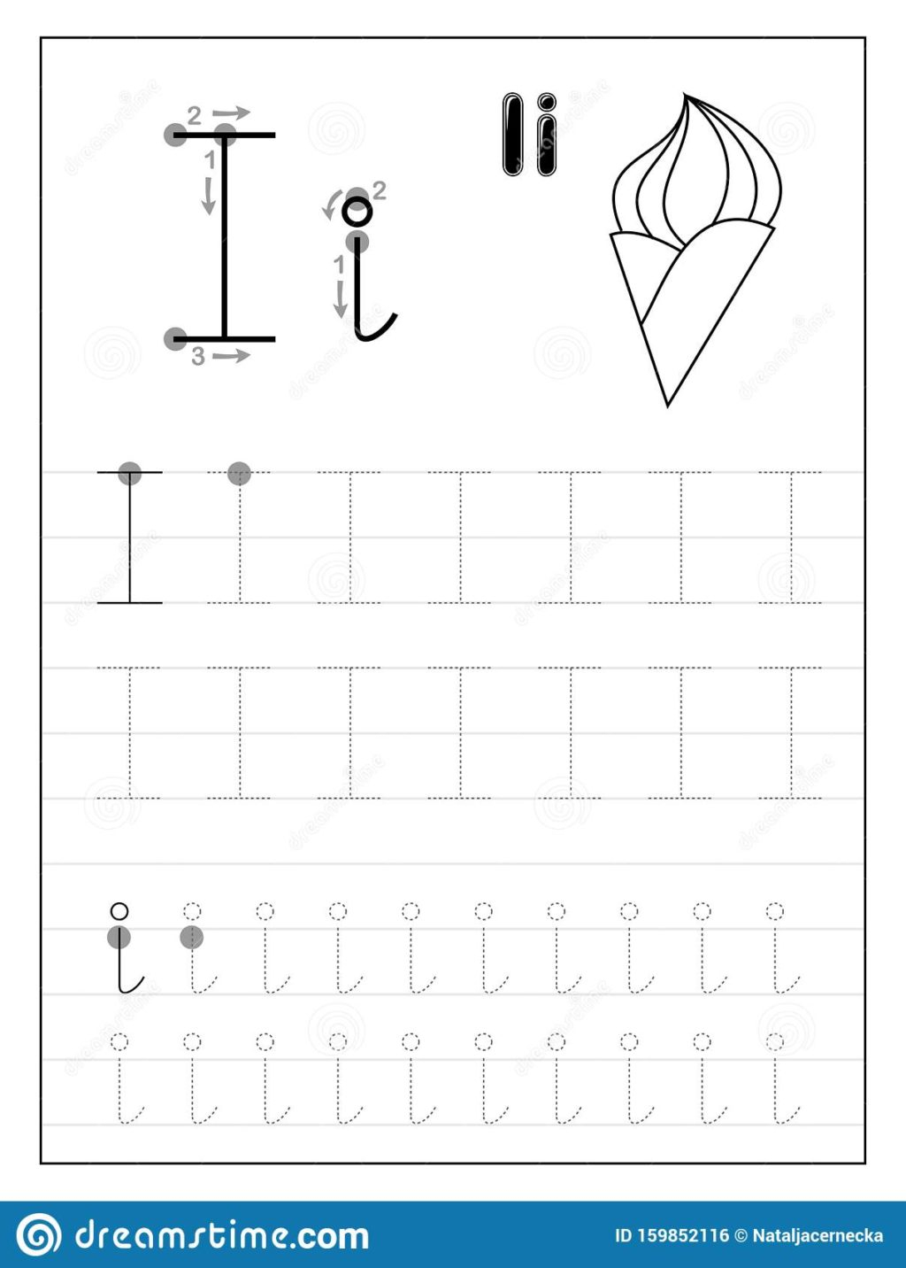 Worksheet ~ Tracing Alphabet Letter I Black White inside Letter L Worksheets Sparklebox