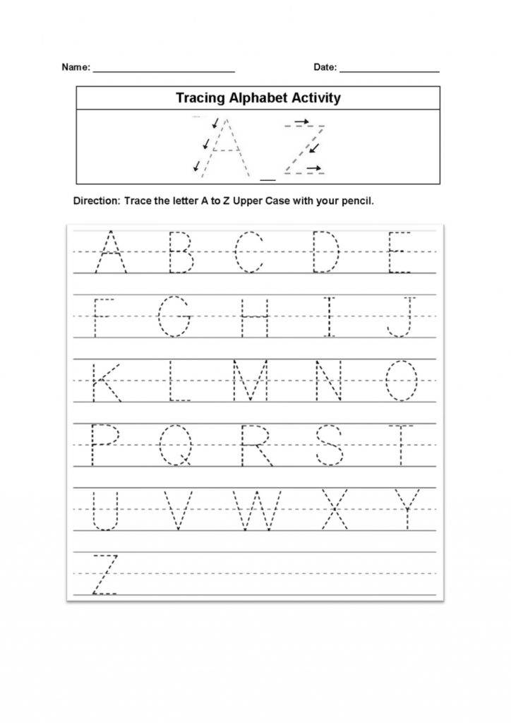 Worksheet ~ Tracing Alphabet Worksheet Worksheets Pdf With